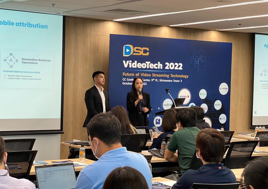Maprang speaking at VideoTech 2022 in Bangkok